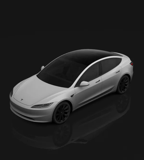 Tesla Model 3 (2024+) Standard & Premium photo for a custom car wrap